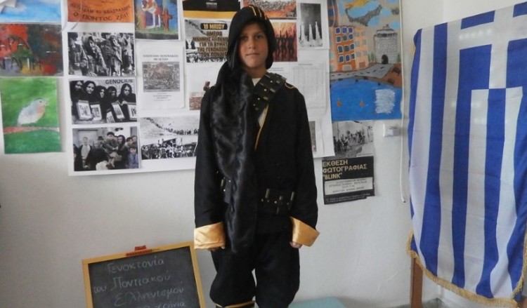 Ο μοναδικός μαθητής των Αρκιών τίμησε τα 100 χρόνια από τη Γενοκτονία των Ποντίων