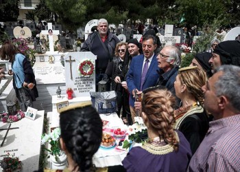 Σε κλίμα βαθιάς κατάνυξης τελέστηκε το ταφικό έθιμο στα Σούρμενα (βίντεο)