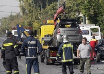 Σφοδρή καραμπόλα με 4 τραυματίες στη Βασιλίσσης Σοφίας