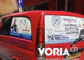 Απειλητικά συνθήματα και φθορές στο αυτοκίνητό του καταγγέλλει υποψήφιος βουλευτής της Ένωσης Κεντρώων