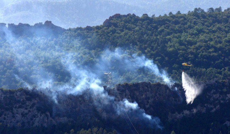 Κοντά στην μονάδα επεξεργασίας στερεών αποβλήτων η φωτιά στην Τριανταφυλλιά Ηλείας 2