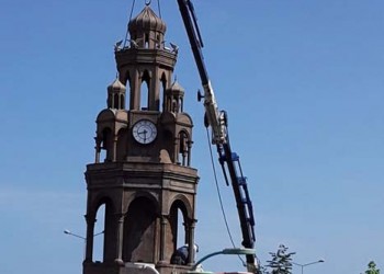 Αφαιρέθηκε το καμπαναριό της Μεταμόρφωσης του Σωτήρος στην Κερασούντα