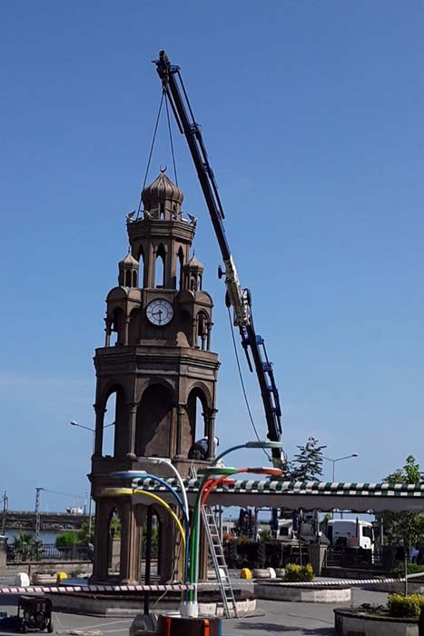 Αφαιρέθηκε το καμπαναριό της Μεταμόρφωσης του Σωτήρος στην Κερασούντα