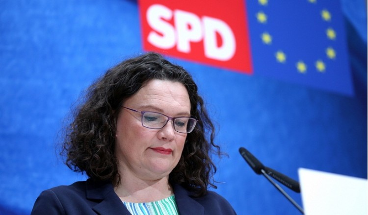Γερμανία: Παραιτείται η Άντρεα Νάλες από την προεδρία των Σοσιαλδημοκρατών