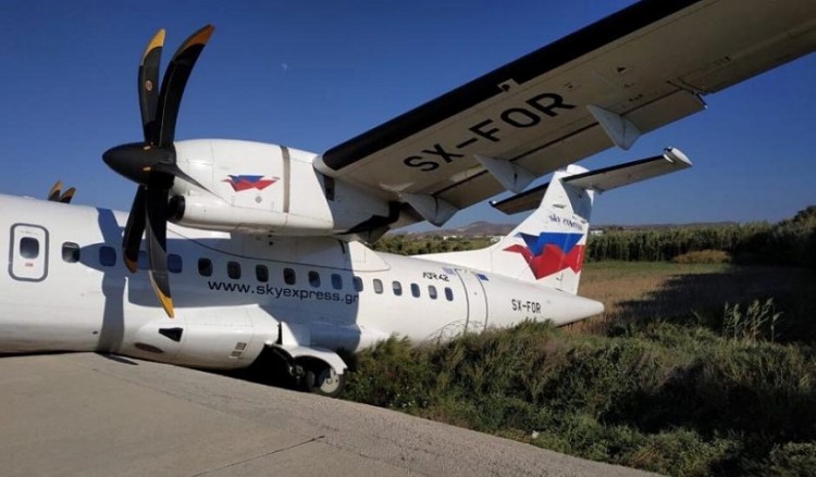 Αεροσκάφος βγήκε εκτός διαδρόμου στη Νάξο – Έκλεισε το αεροδρόμιο