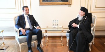 Ο Οικουμενικός Πατριάρχης επισκέφθηκε τον Εκρέμ Ιμάμογλου (φωτο)