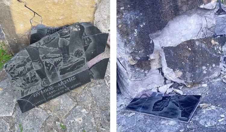 «Ομόνοια»: Τρομοκρατικό χτύπημα στην ελληνική μειονότητα η βεβήλωση του μνημείου του Θύμιου Λώλη