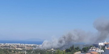 Φωτιά τώρα στη Ραφήνα