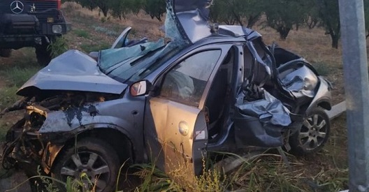 Δύο νέοι νεκροί σε τροχαίο στο Γερακάρι Λάρισας