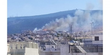 Φωτιά στον Βύρωνα Αττικής