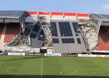 Ολλανδία: Κατέρρευσε στέγαστρο στο γήπεδο της ποδοσφαιρικής ομάδας Αζ Άλκμααρ