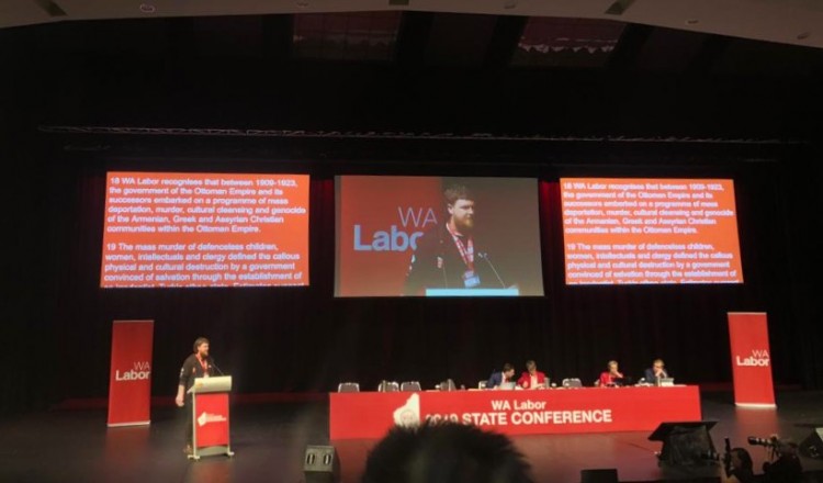 Ομόφωνη αναγνώριση από τους Εργατικούς της Δυτικής Αυστραλίας των Γενοκτονιών Ελλήνων, Αρμενίων, Ασσυρίων