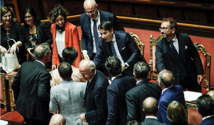 Ιταλία: Ψήφο εμπιστοσύνης από την Γερουσία για τη νέα κυβέρνηση Κόντε