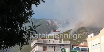 Φωτιά στο Λουτράκι: Εκκενώθηκαν δύο μονές, απομακρύνθηκαν ηλικιωμένοι