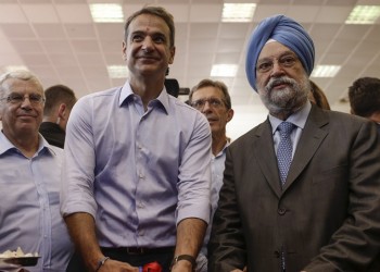 Ινδός υπουργός Εμπορίου: Ρεαλιστικός στόχος η αύξηση του διμερούς εμπορίου στο 1 δισ. δολάρια