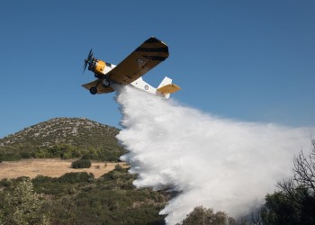Φωτιά στην Άνδρο – Καίει δασική έκταση