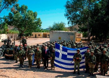 Ο ΥΦΕΘΑ Αλκιβιάδης Στεφανής σε άσκηση Εθνοφυλάκων στη Ρόδο