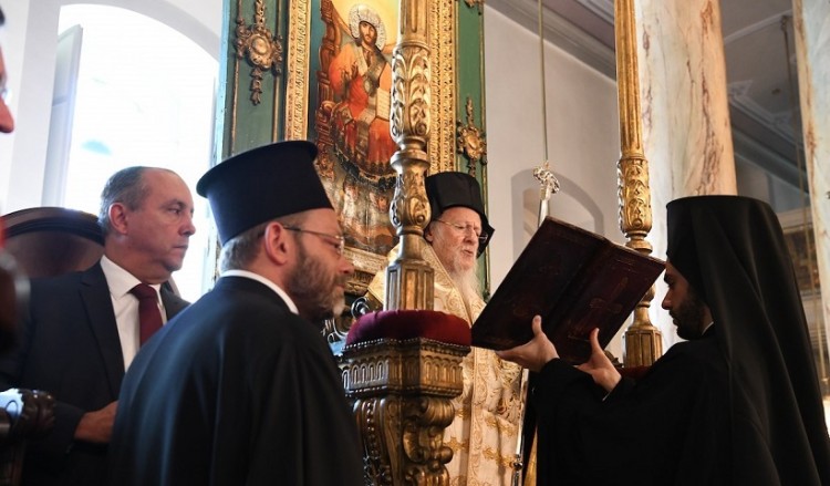 Συνάντηση Καράογλου με τον Οικουμενικό Πατριάρχη Βαρθολομαίο