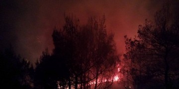 Μεγάλη φωτιά στο Πόρτο Ράφτη – Εκκενώθηκαν σπίτια (βίντεο)