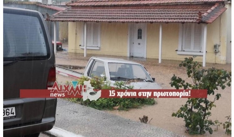 Ξεκίνησε η κακοκαιρία: Πλημμύρες σε χωριά του Μεσολογγίου, προβλήματα στην Κέρκυρα