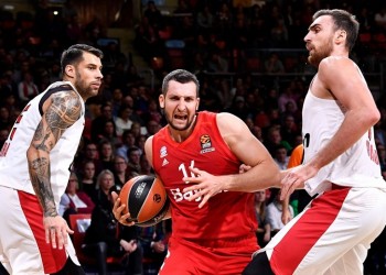 Euroleague: Μπάγερν-Ολυμπιακός 85-82