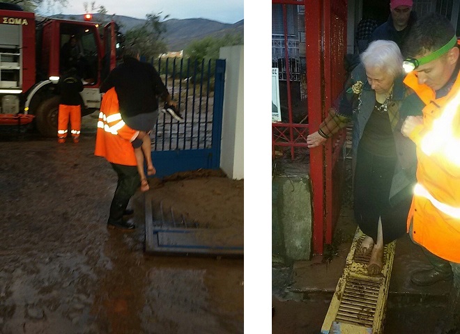 Η κακοκαιρία «Γηρυόνης» έπνιξε την Κινέτα – Κλειστή η Εθνική, απεγκλωβισμοί από σπίτια (βίντεο)