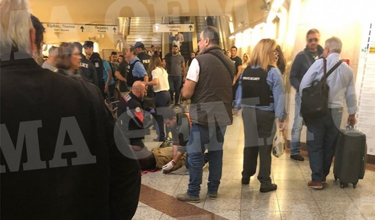 Μαχαίρωσαν άνδρα μέσα στο σταθμό στο Μοναστηράκι