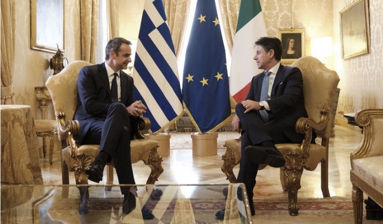 Οι δηλώσεις Μητσοτάκη-Κόντε μετά τη συνάντηση στη Ρώμη (βίντεο)