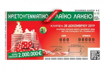 Το Λαϊκό Λαχείο μοίρασε περισσότερα από 8,4 εκατ. ευρώ τον Δεκέμβριο