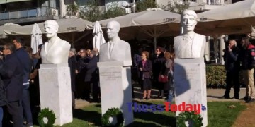 Θεσσαλονίκη: Αποκαλυπτήρια 6 προτομών Μακεδονομάχων στην πλατεία Τσιρογιάννη