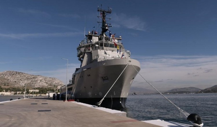 Τελετή ονοματοδοσίας-ένταξης του πλοίου «ΑΤΛΑΣ-1» στο Πολεμικό Ναυτικό (φωτο)