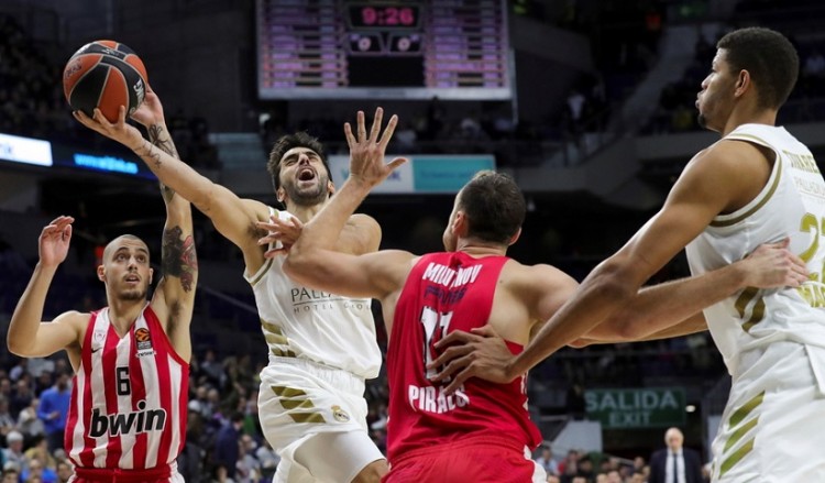 Euroleague: Ρεάλ Μαδρίτης-Ολυμπιακός 93-77