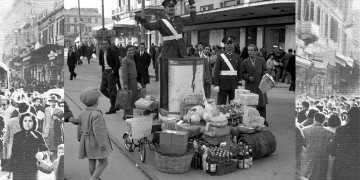 Παλιά Αθήνα: Τα γιορτινά δώρα των τροχονόμων μπροστά στα περίφημα «βαρέλια»