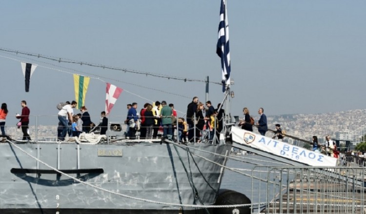 Θεσσαλονίκη: 90.000 οι επισκέπτες του αντιτορπιλικού «Βέλος» από τον Σεπτέμβριο
