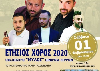 Ετήσιος χορός του Συλλόγου  Ποντίων Επταμύλων Ν. Σερρών «Οι Ακρίτες» - Cover Image