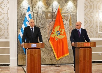 Δένδιας: Στρατηγικός στόχος της Ελλάδας η ένταξη του Μαυροβουνίου στην ΕΕ