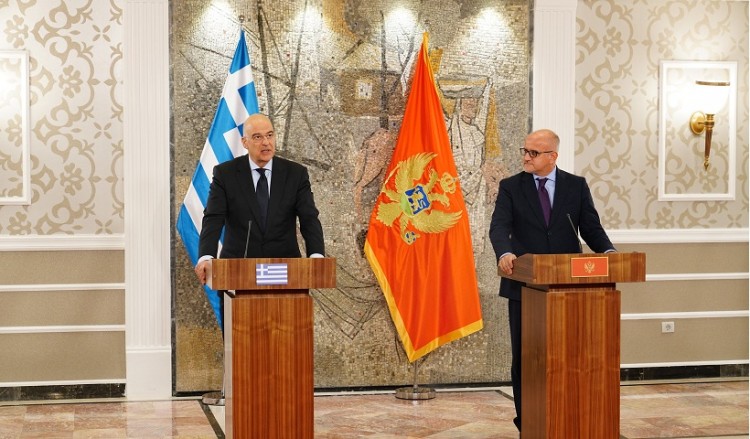Δένδιας: Στρατηγικός στόχος της Ελλάδας η ένταξη του Μαυροβουνίου στην ΕΕ