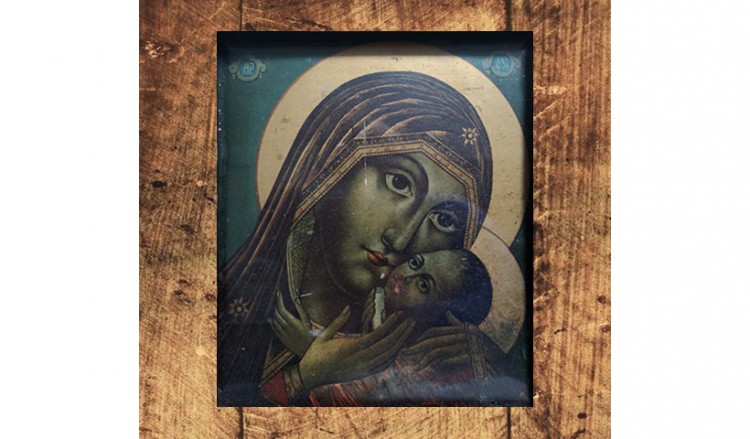 Μία εικόνα της Παναγίας με τον Χριστό που σώθηκε την τελευταία στιγμή στο Σοχούμ