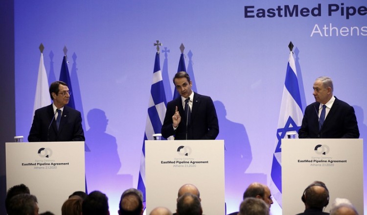 Δήλωση Μητσοτάκη, Αναστασιάδη, Νετανιάχου: Απειλή η τουρκική απόφαση για τη Λιβύη