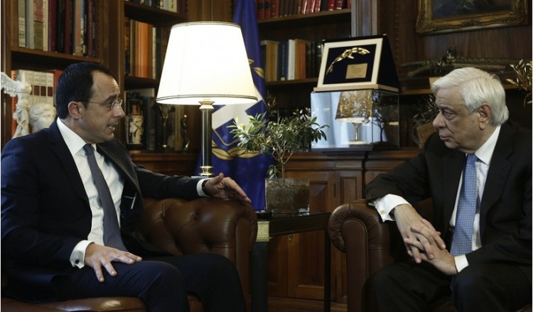 Ο κοινός βηματισμός Ελλάδας και Κύπρου επιβεβαιώθηκε στις συναντήσεις Χριστοδουλίδη με Παυλόπουλο και Δένδια