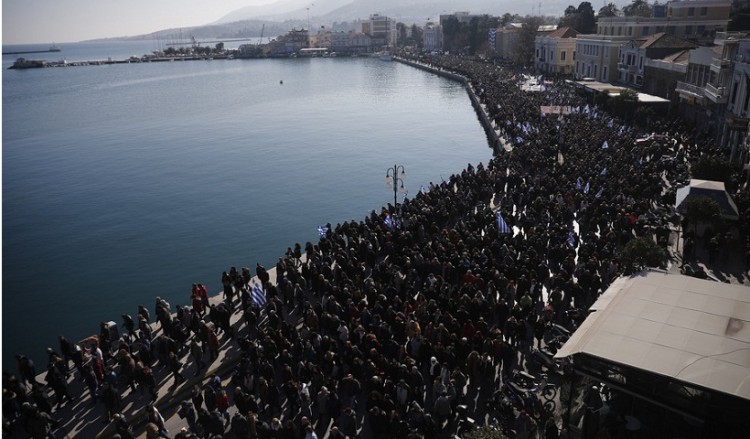 Μεταναστευτικό: Μεγάλες συγκεντρώσεις διαμαρτυρίας σε Λέσβο, Χίο και Σάμο