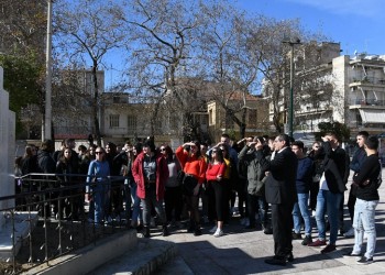 Στις γειτονιές των Ποντίων και των Μικρασιατών με μαθητές από το Κιλκίς ο Πελετίδης (βίντεο)