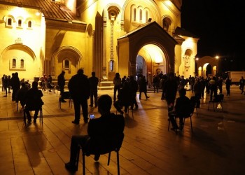 Covid-19: Ούτε στη Γεωργία οι χριστιανοί έμειναν στα σπίτια τους