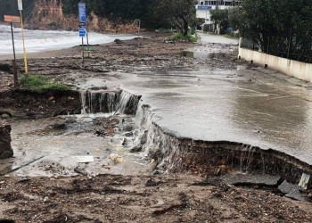 Ζημιές από πλημμύρες σε Εύβοια, Βοιωτία, Φθιώτιδα και Άγιον Όρος
