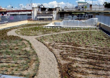 Θεσσαλονίκη: «Πρασίνισε» εν μέσω κορονοϊού η ταράτσα Δημοτικού Σχολείου στη Μενεμένη
