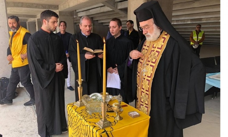 ΑΕΚ: Αγιασμός στην πρώτη πλάκα για το κτήριο των μουσείων στο γήπεδο της «Αγια-Σοφιάς» (βίντεο, φωτο)