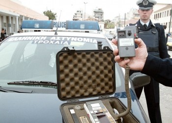 Αλκοτέστ: Σε ένα τριήμερο η Τροχαία βεβαίωσε 484 παραβάσεις