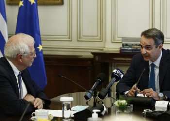 Μπορέλ στη συνάντηση με Μητσοτάκη: Αποφασισμένη η ΕΕ να προστατεύσει τα ελληνικά και ευρωπαϊκά σύνορα