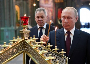 Ο Πούτιν απέτισε φόρο τιμής στους πεσόντες του Β΄ ΠΠ στον νέο καθεδρικό του στρατού