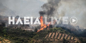 Παίρνει διαστάσεις η φωτιά στην Ηλεία (φωτο, βίντεο)